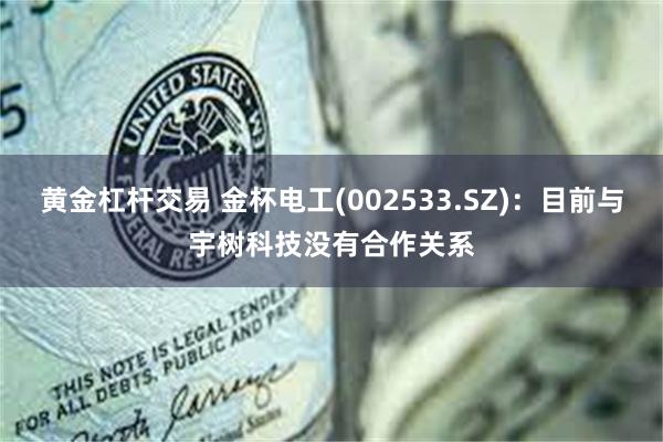 黄金杠杆交易 金杯电工(002533.SZ)：目前与宇树科技没有合作关系