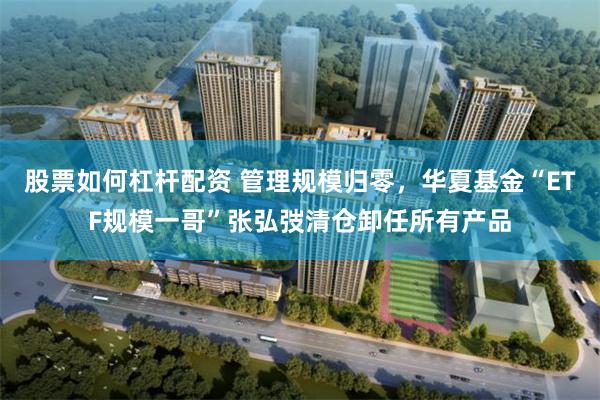 股票如何杠杆配资 管理规模归零，华夏基金“ETF规模一哥”张弘弢清仓卸任所有产品