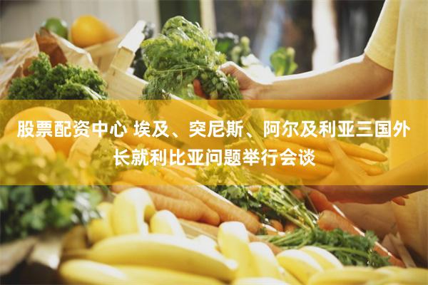股票配资中心 埃及、突尼斯、阿尔及利亚三国外长就利比亚问题举行会谈