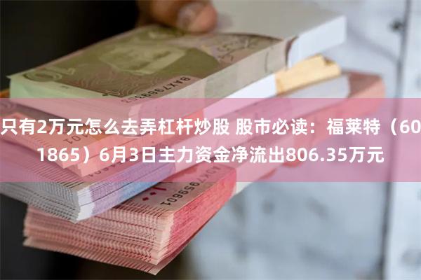 只有2万元怎么去弄杠杆炒股 股市必读：福莱特（601865）6月3日主力资金净流出806.35万元