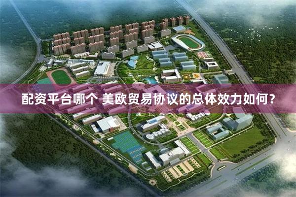 配资平台哪个 美欧贸易协议的总体效力如何？